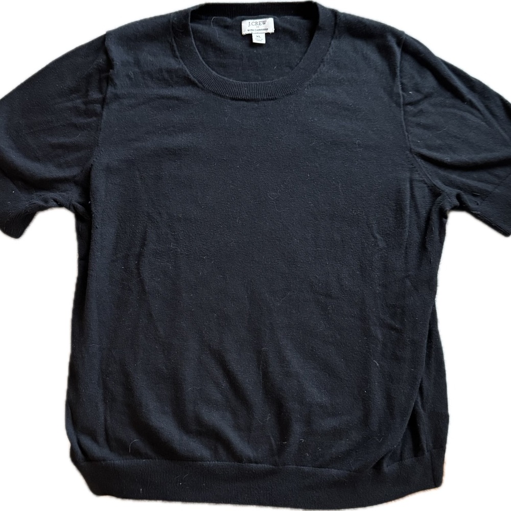 J.Crew Black Short Sleeve Sweater